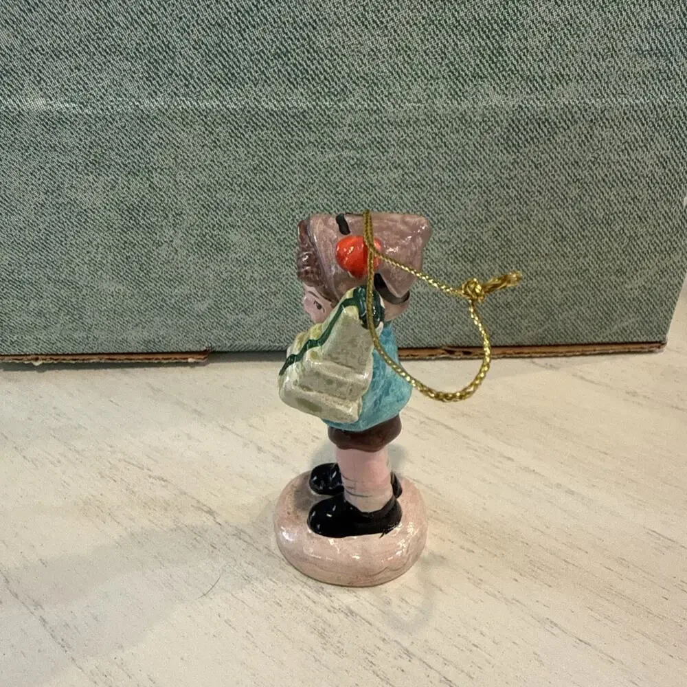 Vintage‎ Enesco Christmas Ornament Bavarian Boy w Presents EUC